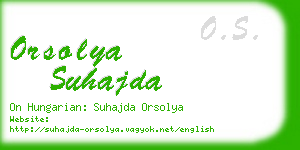 orsolya suhajda business card